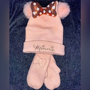 Disney Minnie Hat & Mittens Set